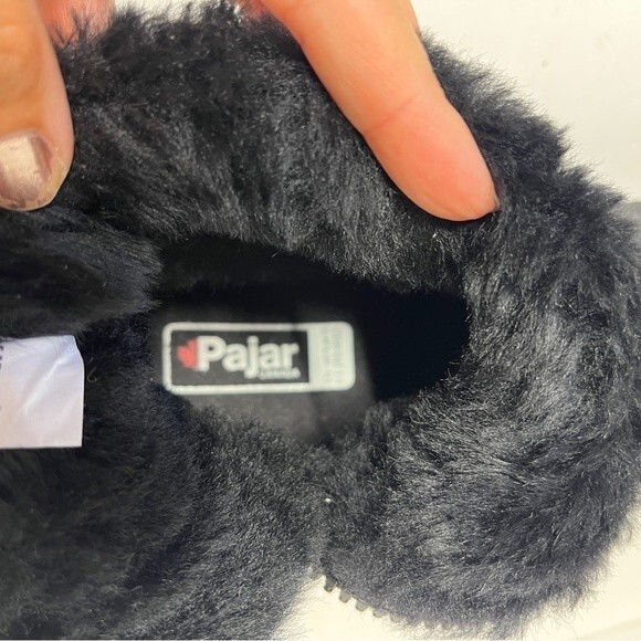 PAJAR Caline Platform Waterproof Leather Booties in Black 39 - Picture 16 of 16